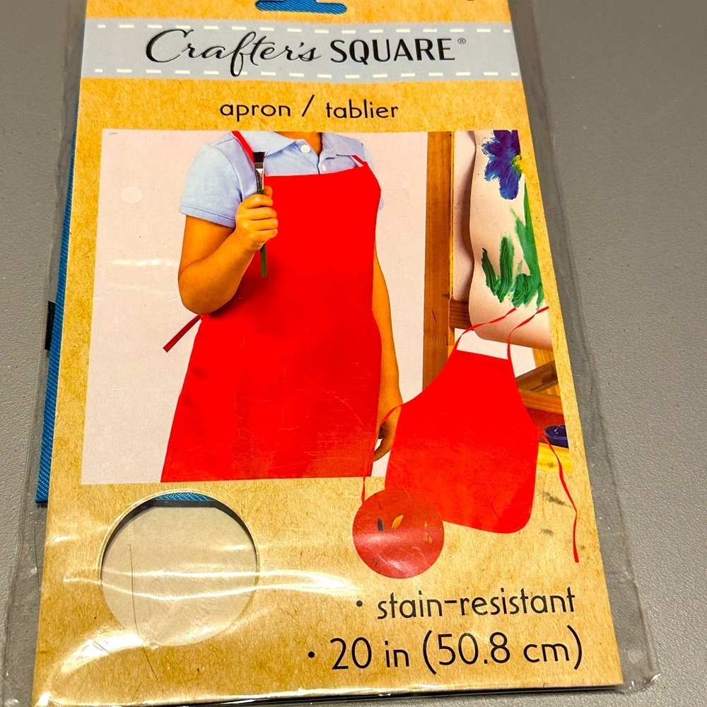 Crafter’s Square Blue Apron